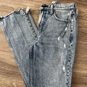 Abercrombie & Fitch High Rise Distressed Jeans